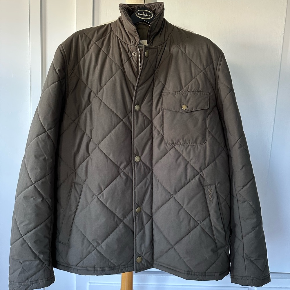 BARBOUR Men’s Evenwood Quilted Jacket Green Size Large